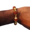 gold rudraksha bracelet for men