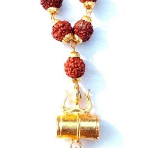 damru rudraksha mala