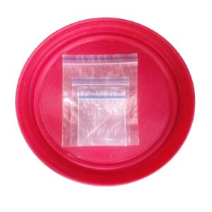 Transparent zip lock small pouch for prasad, dry food and small item storage